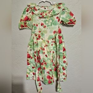 Plum Pudding LTD vintage strawberry tiered dress